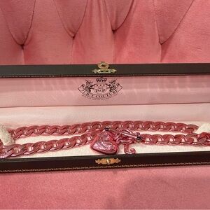 Vintage Juicy Couture Pink Chain Necklace